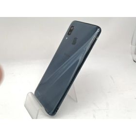 【中古】SAMSUNG au 【SIMロック解除済み】 Galaxy A30 SCV43 ブラック【新宿】保証期間1ヶ月【ランクC】