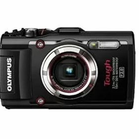 【中古】【39shop】OLYMPUS★デジタルカメラ STYLUS TG-3 Tough ブラック 1600万画素CMOS F2.0 15m防水 100kgf耐荷重 GPS+電子コンパス&内蔵Wi-Fi TG-3 BLK（良い）