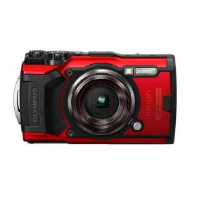 【中古】【1年保証】【美品】OLYMPUS STYLUS TG-6 Tough レッド