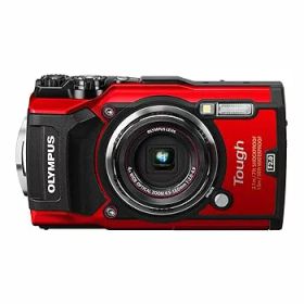 【中古】【39shop】OLYMPUSコンパクトデジカメ★*TG-6RD レッド（非常に良い）