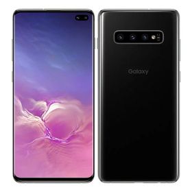 【中古】【安心保証】 Galaxy S10+ SCV42[128GB] au プリズムブラック