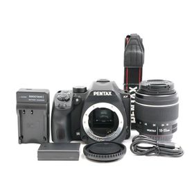 シャッター数410枚 PENTAX KF 18-55WR レンズキット ブラック APS-Cデジタル一眼レフカメラ ペンタックス