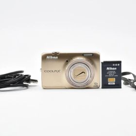 ニコン COOLPIX S6300 コンパクトデジタルカメラ ゴールド