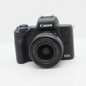 【中古】 (キヤノン) Canon EOS KISS M2/EF-M15-45 IS STM キット ブラック【中古カメラ デジタル一眼】 ランク：AB
