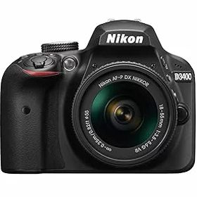 【中古】【39shop】Nikon★デジタル一眼レフカメラ D3400 AF-P 18-55 VR レンズキット ブラック D3400LKBK（良い）