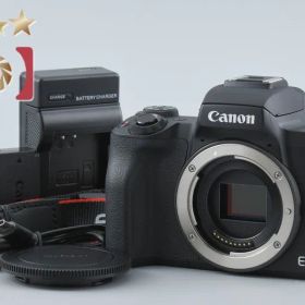 【中古】Canon キヤノン EOS Kiss M ブラック ミラーレス一眼カメラ シャッター回数僅少