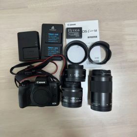 Canon EOS kiss M ミラーレスカメラセット レンズ3本セット