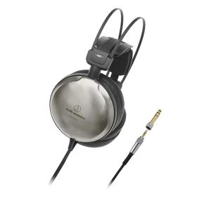【中古】オーディオテクニカ ATH-A2000Z ヘッドホン 有線 密閉型 チタニウムハウジング ハイレゾ音源対応 ケーブル 3m シルバー