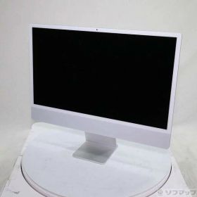 【中古】Apple(アップル) iMac 24-inch Late-2023 MQR93J／A Apple M3 8コアCPU_8コアGPU 8GB SSD256GB シルバー 〔15.7 Sequoia〕 【269-ud】