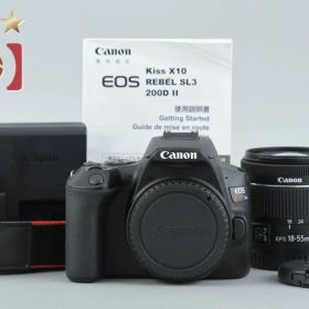 【中古】Canon キヤノン EOS Kiss X10 EF-S 18-55 IS STM レンズキット ブラック シャッター回数僅少