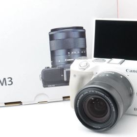 ★コンパクトに凝縮された実力！Wi-Fi搭載☆キヤノン EOS M3 ホワイト レンズキット★