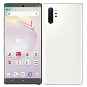 【中古】【安心保証】 Galaxy Note10+ SC-01M[256GB] docomo オーラホワイト