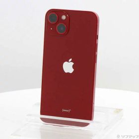 【中古】Apple(アップル) iPhone13 128GB プロダクトレッド MLNF3J／A SIMフリー 【377-ud】