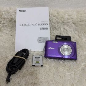 Nikon COOLPIX S3300 パープル ジャンク 液晶縦線あり
