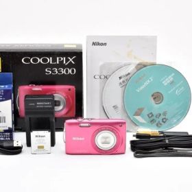 【ほぼ新品・返品保証】 ニコン Nikon COOLPIX S3300 ピンク