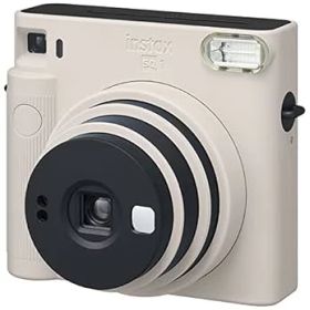 【中古】【39shop】富士フイルムFUJIFILM★インスタントカメラ "チェキスクエア"instax SQUARE SQ1 チョークホワイト INS SQ 1 WHITE(非常に良い)