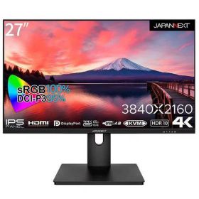 ジャパンネクスト JAPANNEXT JN-IPS273UHDR-C65W 27型 4Kディスプレイ JNIPS273UHDR