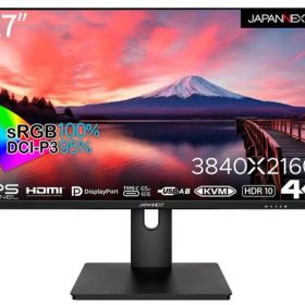 【法人様宛限定】JAPANNEXT JN-IPS273UHDR-C65W 液晶ディスプレイ 27型/3840×2160/DP×1、HDMI×1、USB Type-C×1/ブラック/スピーカー：無/2年保証