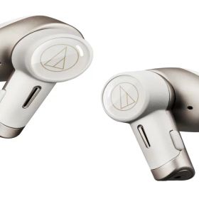 オーディオテクニカ ATH-TWX9MK2 WH(E) ノイズキャンセリング ワイヤレスイヤホン Bluetooth 完全ワイヤレス マイク付 最大約18.5時間再生 ワイヤレス充電対応 マルチポイント 深紫外線除菌システム 通話品質強化 低遅延モード IPX4 防滴性能 aptX adaptive AAC ホワイト オ