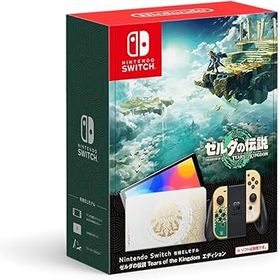 【中古】(非常に良い)【整備済み品】 任天堂 Nintendo Switch 有機ELモデル ゼルダの伝説 ティアーズ オブ ザ キングダムエディション HEG-S-KDAAA