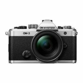 【納期約3週間】【お一人様1点まで】【代引き不可】OMデジタルソリューションズ OM-3 12-45mm F4.0 PROキット SLV デジタル一眼カメラ OM SYSTEM シルバー OM3L1245KSLV