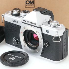 【中古】【美品】OM SYSTEM OM-3 ボディ CA01-M7068-2K4 マイクロフォーサーズ 5軸手ブレ補正 EVF 中古