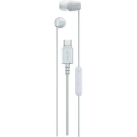 ソニー(SONY) IER-EX15C WZ ホワイト/タイプc/イヤホン/Type-C/イヤホン/有線/バランスの良い音質/小型/リモコン操作 / 4色 / マイク付き/通話可能/クリアな音質 / コード長1.2m / リモコン操作/ソニー独自開発ドラ