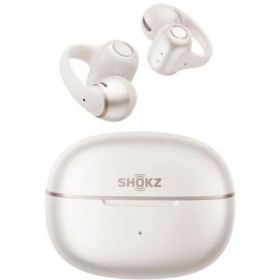 Shokz SKZ-EP-000070 OpenDots 2 イヤーカフ型 球面音響設計 11.8mmドライバー搭載 Bluetooth対応 Pearl White