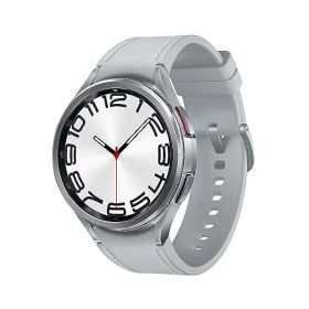 Galaxy Watch6 Classic 47mm シルバー スマートウォッチ 本体 端末 Samsung 純正 国内正規品 2023年発売 FeliCa対応 android対応 Bluetooth v5.3 通話機能 GPS搭載 最大40時間のバッ