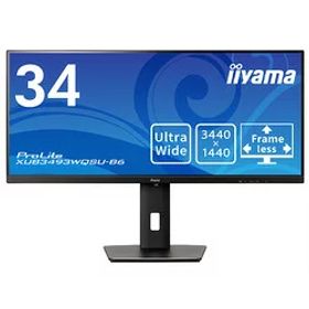 iiyama <ProLite>34型 ワイド液晶ディスプレイ ProLite XUB3493WQSU-B6(3440x1440/ 目安在庫=○