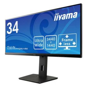 iiyama XUB3493WQSU-B6 液晶ディスプレイ 34型/3440×1440/HDMI、DisplayPort/ブラック/スピーカー：あり/IPS方式/昇降