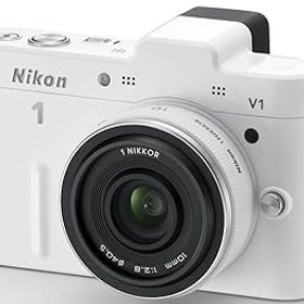 【中古】Nikon ミラーレス一眼カメラ Nikon 1 (ニコンワン) V1 (ブイワン) 薄型レンズキット ホワイトN1 V1ULK WH