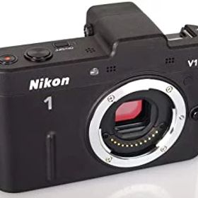 【中古】【39shop】Nikon★ミラーレス一眼カメラ Nikon 1 (ニコンワン) V1 (ブイワン) ボディ ブラック N1 V1 BK（良い）