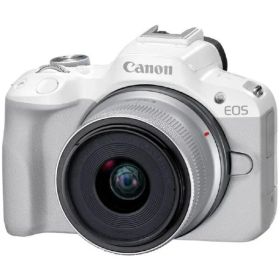【エントリーで最大全額ポイント還元｜8/11まで】 CANON｜キヤノン EOS R50・18-45 IS STM レンズキット ミラーレス一眼カメラ ホワイト [ズームレンズ]