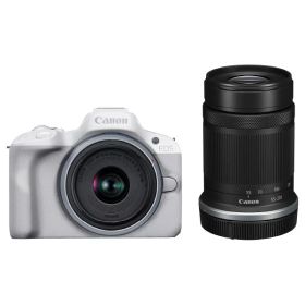 [新品]Canon キヤノン EOS R50 ダブルズームキット ホワイト（キャンペーン対象商品）