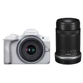 ★エントリーでポイント5倍★Canon EOS R50 ダブルズームキット ホワイト ミラーレスカメラ キヤノン