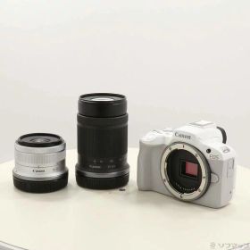 【中古】Canon(キヤノン) EOS R50 ダブルズームキット ホワイト 【258-ud】