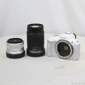 【中古】Canon(キヤノン) EOS R50 ダブルズームキット ホワイト 【198-ud】