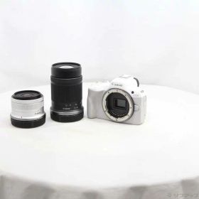 【中古】Canon(キヤノン) EOS R50 ダブルズームキット ホワイト 【251-ud】