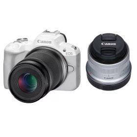 【夏のキャッシュバック対象】 【ハンディファンプレゼント】 キヤノン(Canon） EOS R50 ダブルズームキット ホワイト