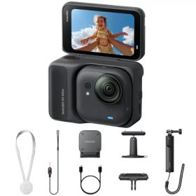 INSTA360｜インスタ360 アクションカメラ Insta360 GO Ultra クリエイターバンドル ミッドナイトブラック CINSABEA-GOULTRA06 [4K対応 /防水]