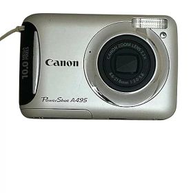 【中古】(非常に良い)PowerShot A495 シルバー Canon