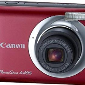 【中古】Canon デジタルカメラ PowerShot A495 レッド PSA495(RE) wyw801m