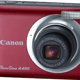 【中古】 Canon デジタルカメラ PowerShot A495 レッド PSA495(RE)
