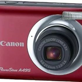 【中古】［非常に良い］Canon デジタルカメラ PowerShot A495 レッド PSA495(RE)