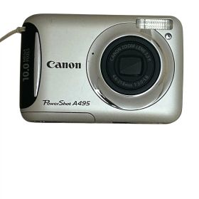 【中古】【非常に良い】PowerShot A495 シルバー Canon