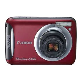 【中古】Canon デジタルカメラ PowerShot A495 レッド PSA495(RE)