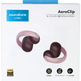 【Anker】【未使用品】アンカー『オープンイヤー型ワイヤレスイヤホン / Soundcore AeroClip / ピンク＆ブラウン』A3388N51 2025年 音響機器 1週間保証【中古】
