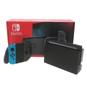 【Nintendo】任天堂『Nintendo Switch グレー / Joy-Con(L)ネオンブルー』HAD-S-KAAAA 2019年8月発売 ゲーム機本体 1週間保証【中古】