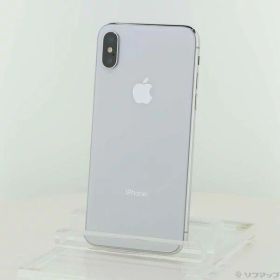 【中古】Apple(アップル) iPhoneX 64GB シルバー MQAY2J／A SoftBank 【247-ud】